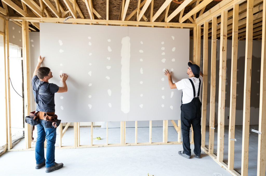 Professional drywall installation